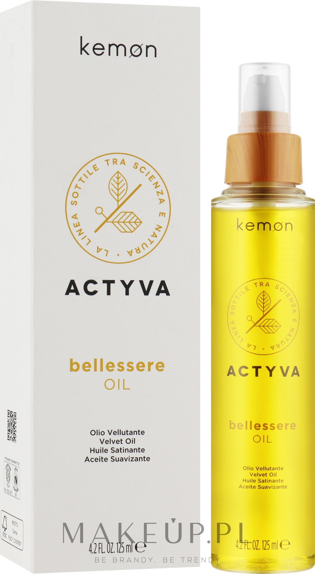 Kosmetyczny olejek - Kemon Actyva Bellessere Oil — Zdjęcie 125 ml