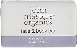 Kup Mydło do twarzy i ciała - John Masters Organics Lavender Rose Geranium & Ylang Ylang Face & Body Bar