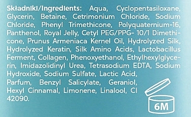 Keratyna w płynie z olejem z moreli i mleczkiem pszczelim - Biovax Keratin + Silk Serum — Zdjęcie N3