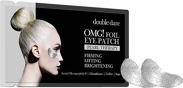 Ujędrniające płatki liftingujące pod oczy - Double Dare Omg! Foil Eye Patch Pearl Therapy