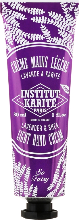 Lekki krem do rąk Lawenda - Institut Karité So Fairy Light Hand Cream Lavender — Zdjęcie N2