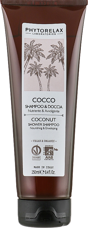 Szampon i żel pod prysznic 2w1 z ekstraktem z drzewa herbacianego - Phytorelax Laboratories Coconut Shower Shampoo