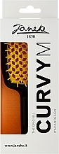 Szczotka do włosów, czarna i żółta - Janeke CurvyM Extreme Volume Brush  — Zdjęcie N2