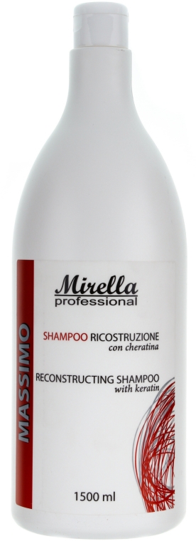 Naprawczy szampon keratynowy do włosów - Mirella Hair Care Reconstructing Shampoo — Zdjęcie N3