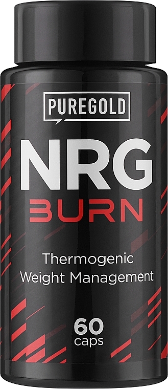 Kompleks kontroli wagi NRG Burn w kapsułkach - Pure Gold Thermogenic Weight Management — Zdjęcie N1