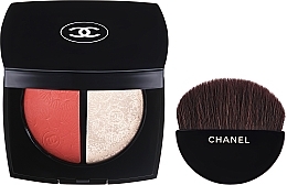 Paleta różu i pudru z efektem rozświetlenia - Chanel Jardin Imaginaire Blush And Highlighter Duo — Zdjęcie N1