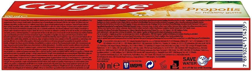 Pasta do zębów Propolis - Colgate Propolis Toothpaste — Zdjęcie N10