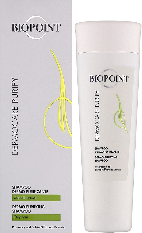 Oczyszczający szampon do włosów - Biopoint Dermocare Purify Shampoo  — Zdjęcie N2