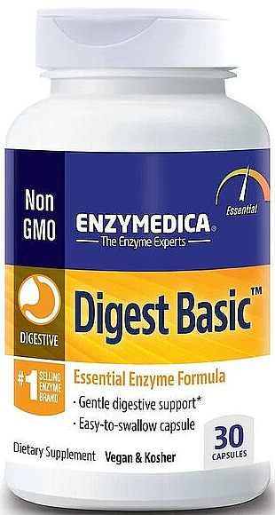 Suplement diety Podstawowe enzymy trawienne - Enzymedica Digest Basic — Zdjęcie N1