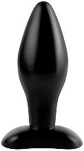 Korek analny silikonowy, średni, czarny - PipeDream Anal Fantasy Collection Medium Silicone Plug Black — Zdjęcie N2