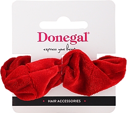 Gumka do włosów, FA-5617, czerwona - Donegal — Zdjęcie N1