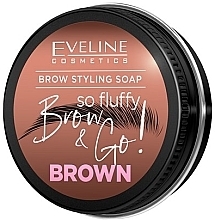 Mydło do brwi - Eveline Cosmetics Brow & Go Brow Styling Soap  — Zdjęcie N1