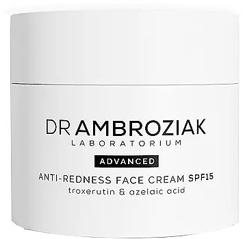 Laboratorium Dr Ambroziak Advanced Anti-Redness Face Cream - Krem do cery naczynkowej z SPF 15 — Zdjęcie N1