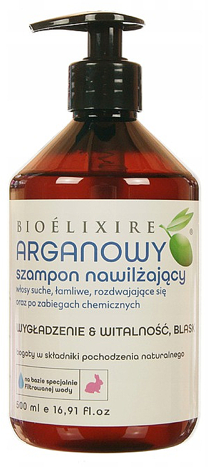 Arganowy szampon nawilżający do włosów - Bioelixire Argan Shampoo — Zdjęcie N1