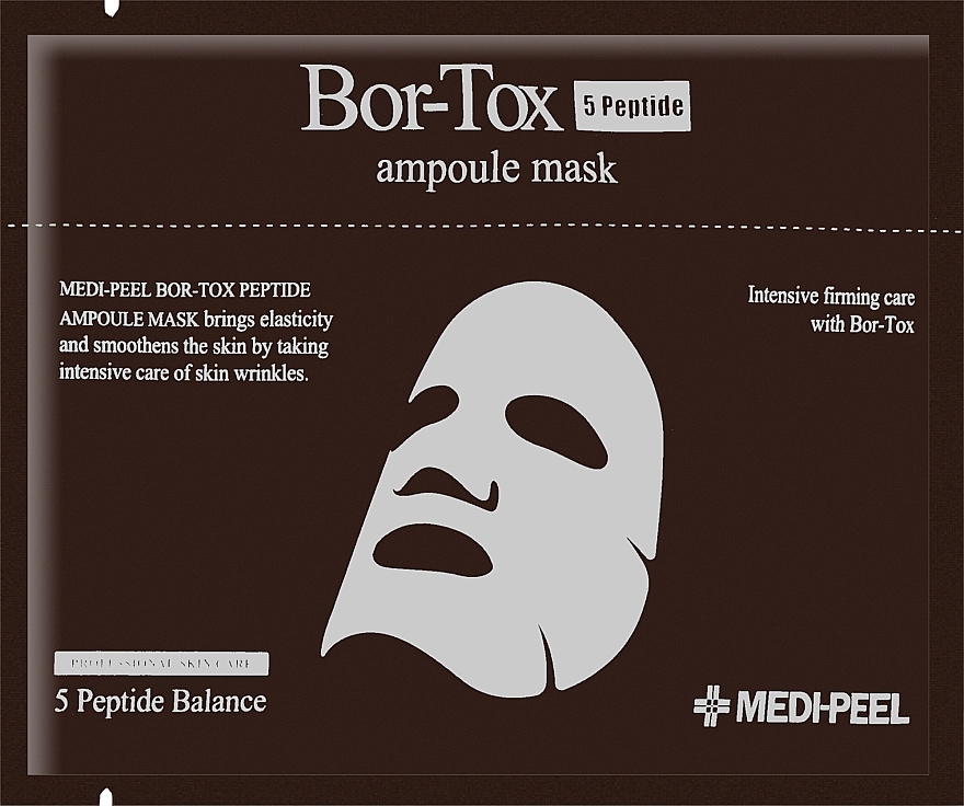 Liftingująca maska w płachcie z kompleksem peptydowym - Medi-Peel Bor-Tox 5 Peptide Ampoule Mask