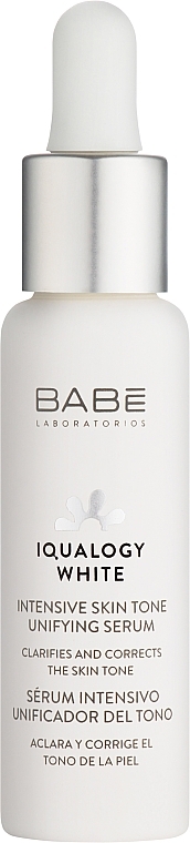 Intensywne serum wygładzające koloryt skóry - Babe Laboratorios Iqualogy White Intensive Skin Tone Unifying Serum — Zdjęcie N1