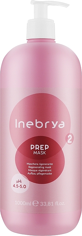 Rewitalizująca maska ​​do włosów - Inebrya Prep Regenerating Mask — Zdjęcie N1