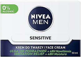 Kup Intensywnie nawilżający krem do twarzy dla mężczyzn Ulga od podrażnień - Nivea Intensively Moisturizing Cream Men Sensitive Skin