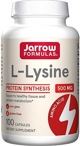 Suplement diety L-lizyna, 500 mg - Jarrow Formulas L-Lysine 500mg — Zdjęcie N1