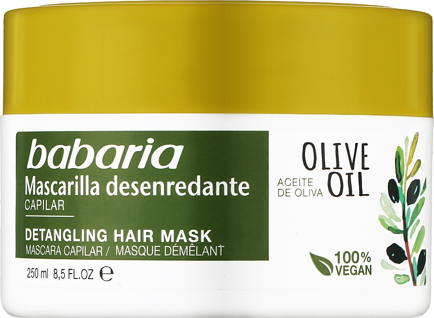 Maska do włosów z oliwą z oliwek - Babaria Detangling Hair Mask With Olive Oil