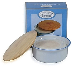 Kup Mydło do golenia w ceramicznej misce - Plisson Soap And Porcelain Shaving Bowl With White Beechwood Lid