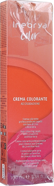 PRZECENA! Krem koloryzujący do włosów z olejem lnianym i aloesem - Inebrya Color Hair Colouring Cream * — Zdjęcie N9