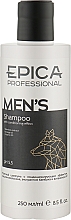 Kup Szampon dla mężczyzn z olejkiem pomarańczowym, ekstraktem z bambusa i witaminą - Epica Professional Men'S Shampoo