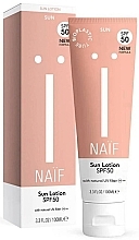 Balsam do ciała z filtrem przeciwsłonecznym - Naif Sun Lotion SPF50 — Zdjęcie N1