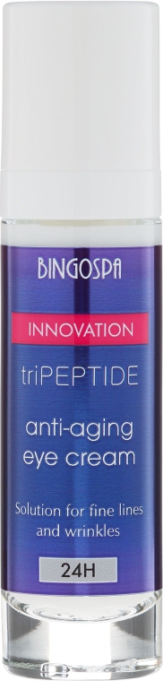 Przeciwzmarszczkowy krem peptydowy do walki ze zmarszczkami wokół oczu - BingoSpa Innovation TriPeptide Anti-Aging Eye Cream — Zdjęcie N2