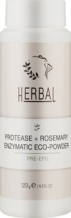 Puder enzymatyczny do ciała - Elenis Herbal Pre-Epil Proteaze+Rosmary Enzimatic Eco-Powder