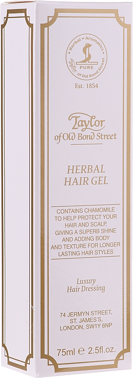 Żel do włosów - Taylor Of Old Bond Street Herbal Hair Gel Luxury Hair Dressing — Zdjęcie N1