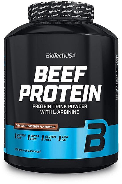 Izolat białka wołowego z L-argininą Czekolada i kokos - BioTechUSA Beef Protein Chocolate Coconut Drink Powder — Zdjęcie N2