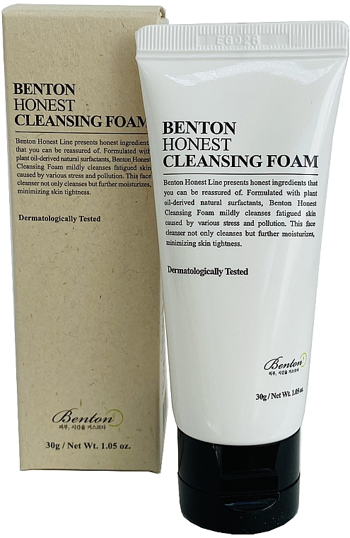 Oczyszczająca pianka - Benton Honest Cleansing Foam (miniprodukt) — Zdjęcie N1