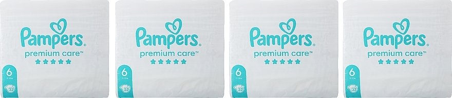 Pieluchy Premium Care 6 (13-18 kg), 128 szt. - Pampers — Zdjęcie N1