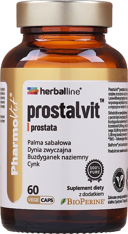 Suplement diety Prostalvit, 60 szt. - Pharmovit Herballine — Zdjęcie N1