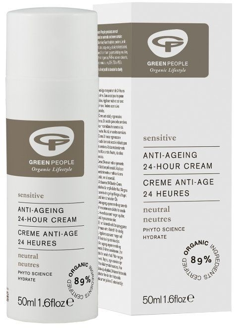 Organiczny krem przeciwstarzeniowy do skóry wrażliwej - Green People Neutral Scent Free 24 Hour Cream