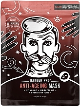 Przeciwstarzeniowa maska ​​do twarzy - BarberPro Anti-Ageing Face Sheet Mask — Zdjęcie N1