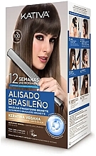 Zestaw, 6 produktów - Kativa Brazilian Straightening Pro Dark Case — Zdjęcie N1