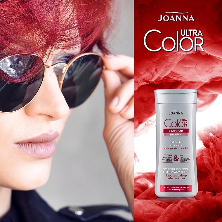 Szampon do włosów czerwonych i wiśniowych - Joanna Ultra Color System — Zdjęcie N2