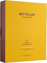 Zestaw - Missha Bee Pollen Renew Skincare Set (ton/150ml + emulsion/130ml + mini/ton/30ml + mini/emulsion/30ml) — Zdjęcie N1