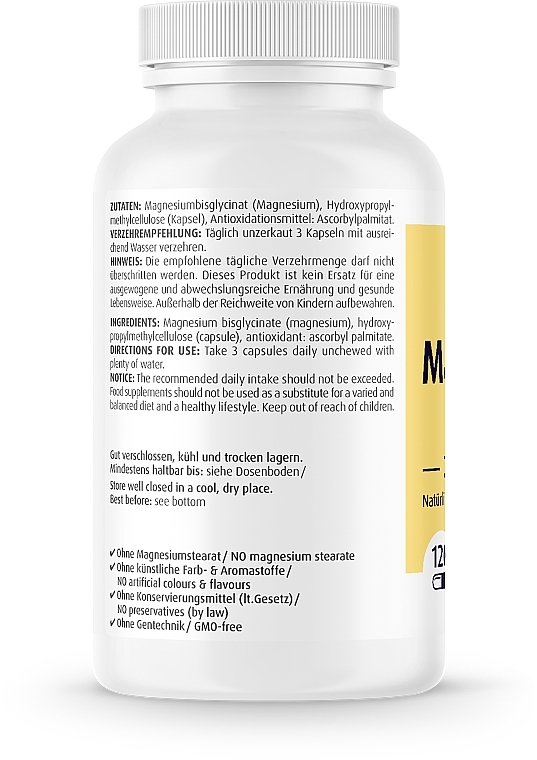 Suplement diety Chelat magnezu, 375 mg, kapsułki - ZeinPharma Magnesium Chelate — Zdjęcie N2