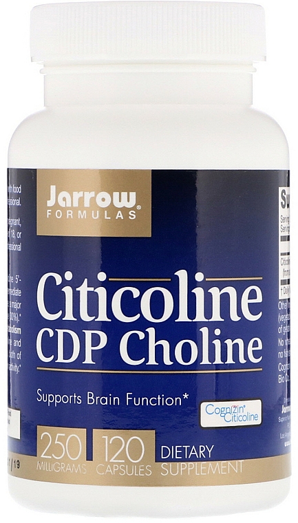 Suplementy odżywcze - Jarrow Formulas Citicoline CDP Choline 250mg — Zdjęcie N1