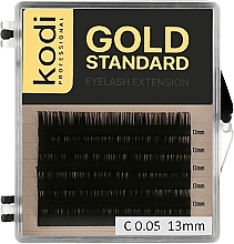 Sztuczne rzęsy Gold Standart C 0.05 (6 rzędów: 13 mm) - Kodi Professional — Zdjęcie N1