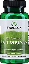 Suplement diety Trawa cytrynowa, 400 mg - Swanson Full Spectrum Lemongrass — Zdjęcie N1