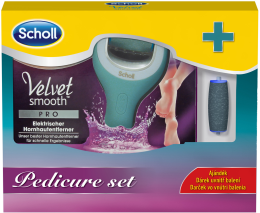 Kup Zestaw do pedicure'u - Scholl Velvet Smooth Pro Pedicure Set (footfile + repl x 2)