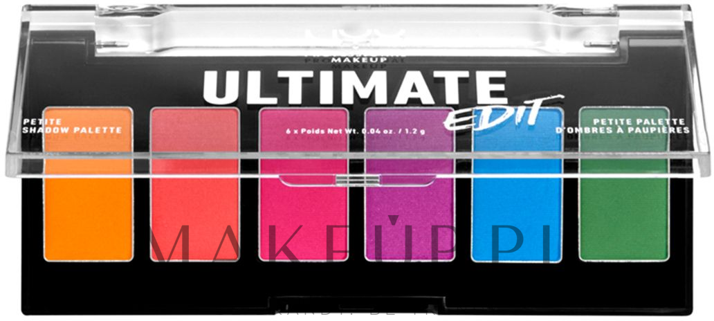 Paletka cieni do powiek - NYX Professional Makeup Ultimate Edit Petite Shadow Palette — Zdjęcie Brights