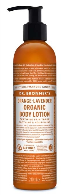 Balsam do rąk i ciała Pomarańcza i lawenda - Dr Bronner’s Orange Lavender Organic Hand & Body Lotion — Zdjęcie N1