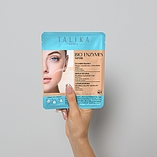 Rozjaśniająca maska bioenzymatyczna na tkaninie do twarzy - Talika Bio Enzymes Brightening Mask — Zdjęcie N2