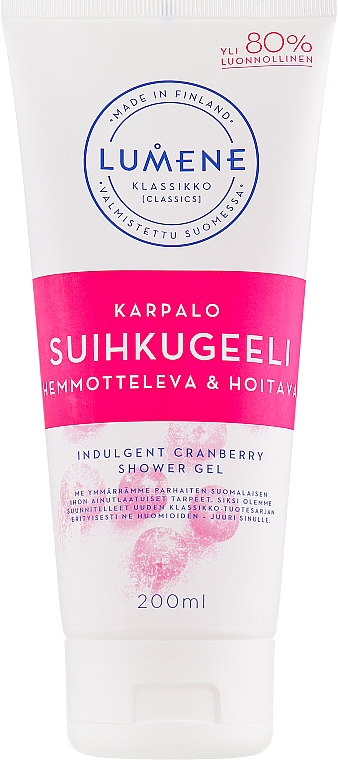 Pielęgnacyjny żel pod prysznic Żurawinowy - Lumene Klassikko Indulgent Cranberry Shower Gel — Zdjęcie N1