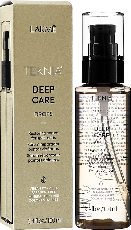 PRZECENA! Regenerujące serum na rozdwajające się końcówki - Lakmé Teknia Deep Care Drops * — Zdjęcie N3